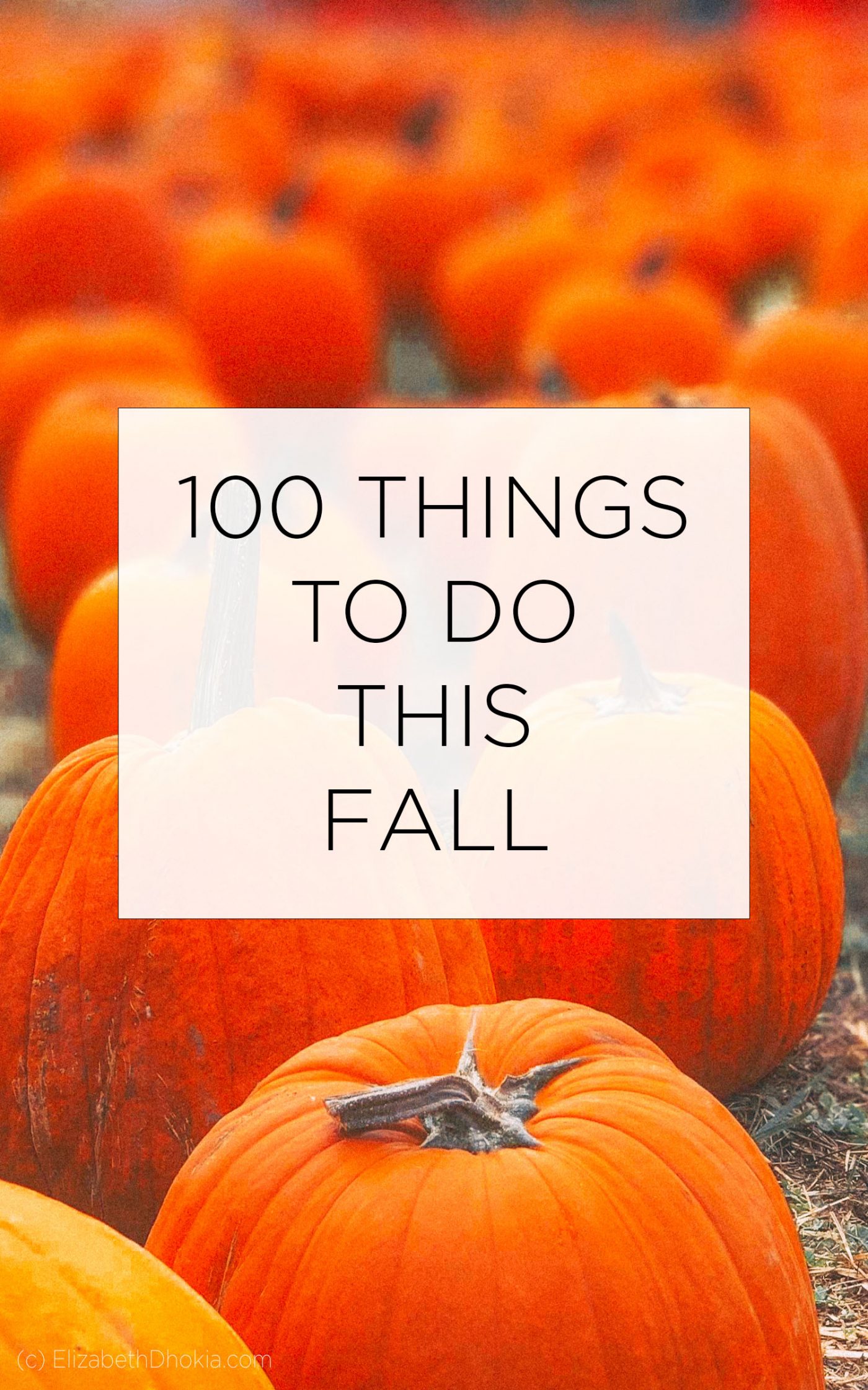100 Things To Do This Autumn / Fall Huge Activities List