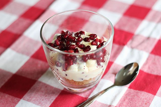 One Pot Desserts_Pomegranate Pudding