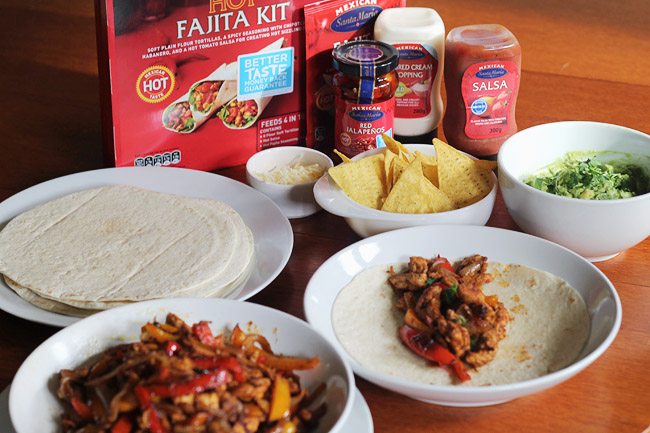 Using the Santa Maria fajita kit