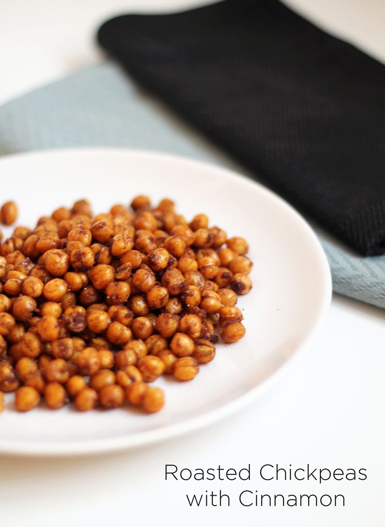 Roasted Chickpeas with cinnamon snack recipe