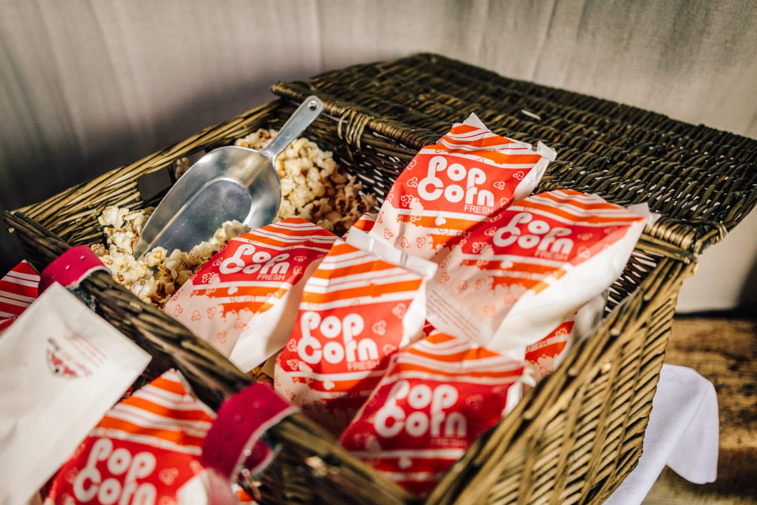 Popcorn at wedding
