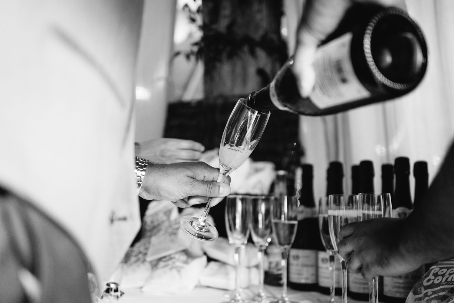 Popcorn and Prosecco Reception