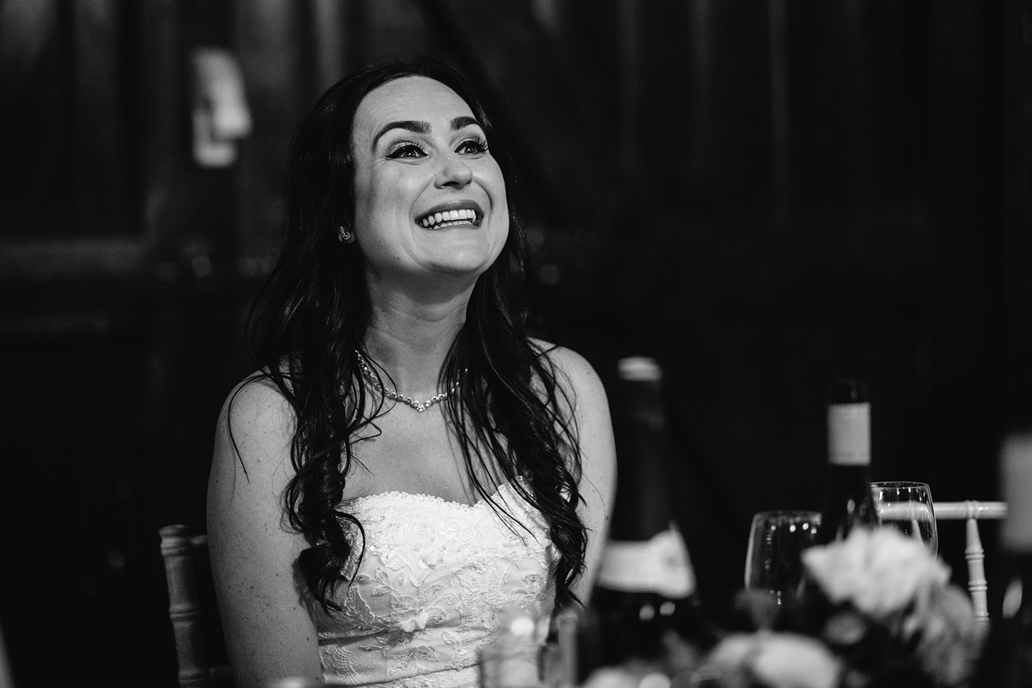 Smiling bride