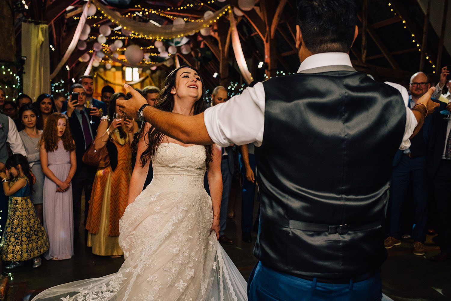 Dancing at wedding