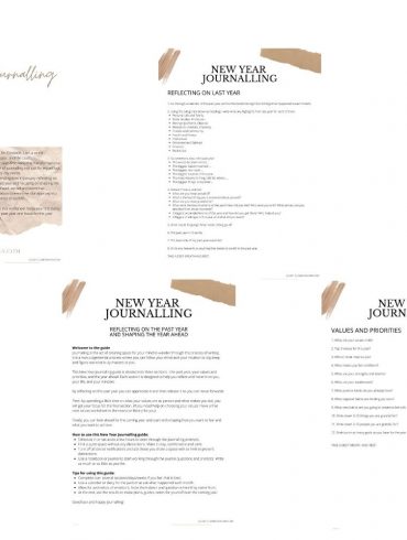 New Year Journalling Guide Download