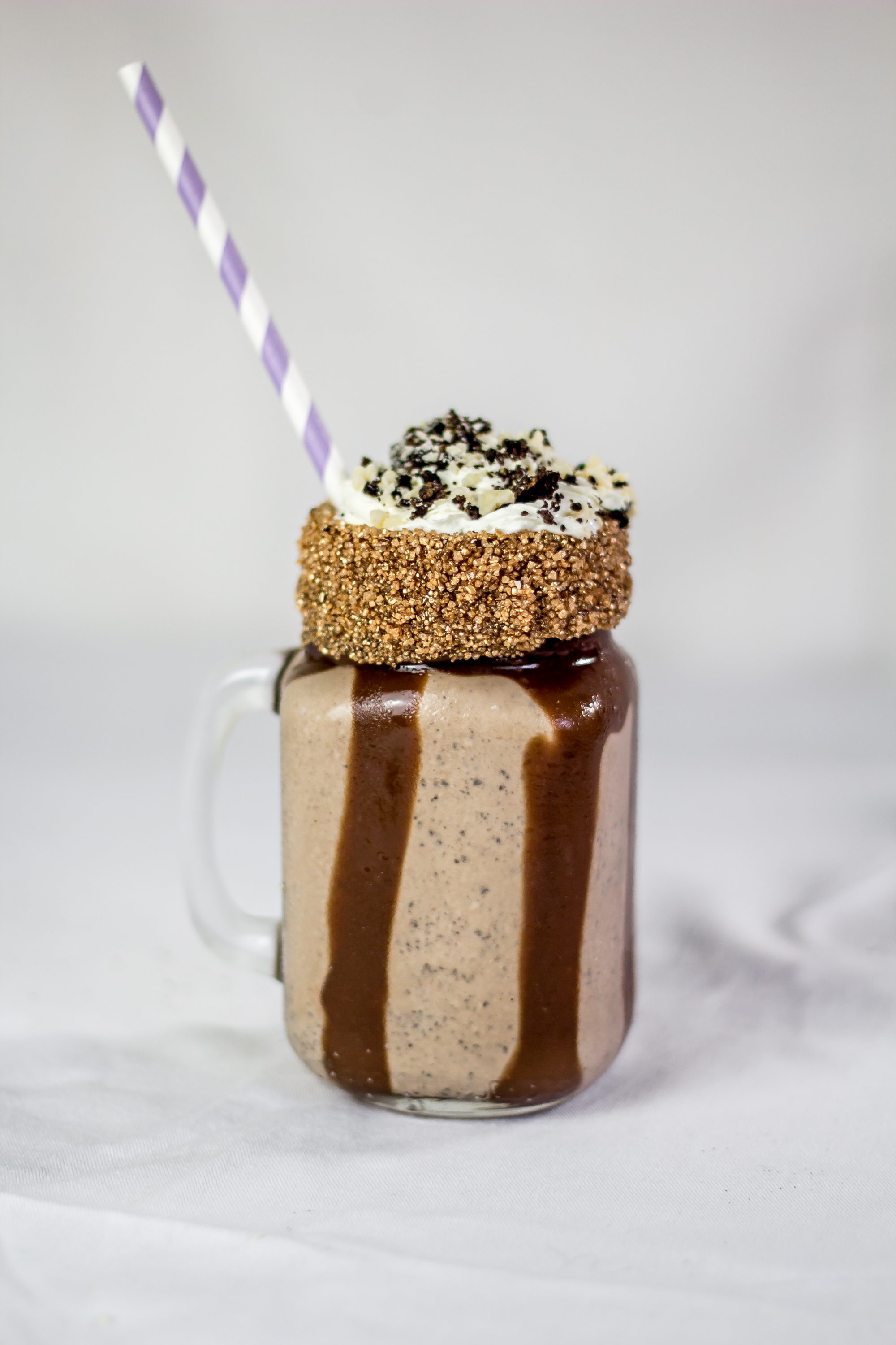 Oreo Peanut Butter and Chocolate Milkshake