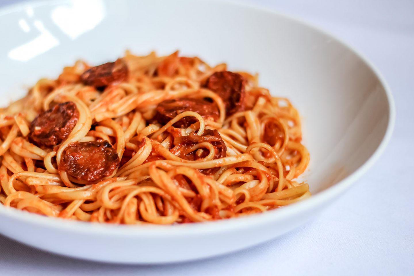 Favourite Chorizo Pasta Recipe: Chorizo, Chilli and Garlic Linguine